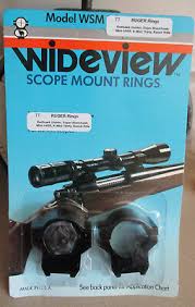 Wideview Scope Mount Rings Ruger Redhawk Hunter Mini 14