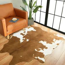 faux cowhide rug large size cow print