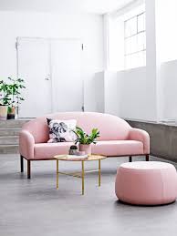 blush pink sofas add a touch of color