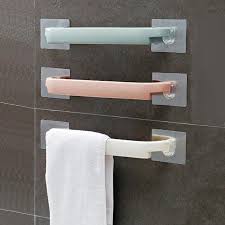 1pc self adhesive towel holder rack
