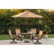 Hanover Monaco 5 Piece Outdoor Round