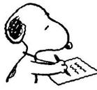 Snoopy Writing Clip Art - ClipArt Best