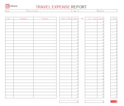 014 Travel Expense Report Template Word Imposing Ideas Form