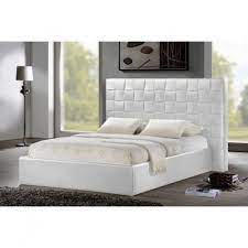 White Faux Leather Headboard Queen