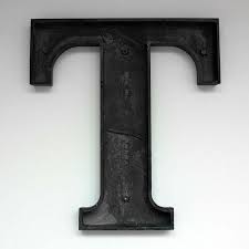 Letter T Large 3 Rustic Letters