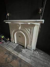 Marble Mantel With Cast Iron Surround