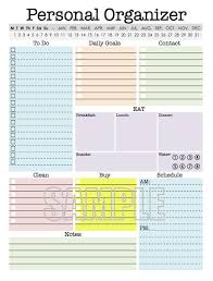 Personal Organizer Daily Planner Weekly Planner To Do