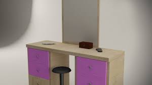 makeup table game ready 3d model 29