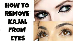 how to remove kajal from the eyes