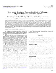 pdf what are the benefits of exercise for alzheimer acute s disease a 