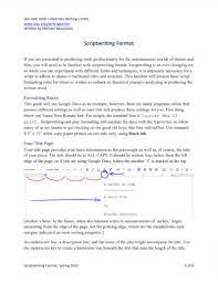 scriptwriting 22 exles format pdf
