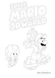 Written by sean sutherland (nerdlynerd). Cat Luigi Super Mario 3d World Coloring Pages