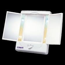 conair two sided lighted makeup mirror