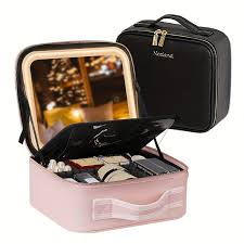 makeup case with led mirror temu