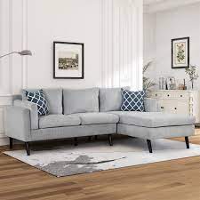 pillows upholstered sectional sofa set