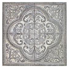 Grey Metal Square Wall Decor 36