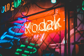 Hd Wallpaper Kodak Led Sign Neon Light Lighting Text Love Vintage Night Wallpaper Flare