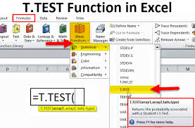 T Test In Excel Formula Examples