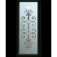 decorative frosted gl window size