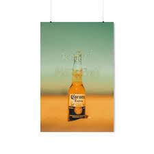 Corona Beer Bottle Poster