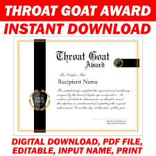 Throat goat awards