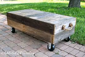Factory Cart Style Coffee Table