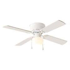 ceiling fan with light kit 42in brushed