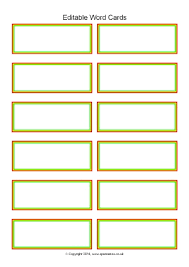 Editable Primary Classroom Flash Cards Sparklebox