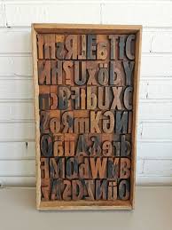 Old Typography Printery Big Wooden