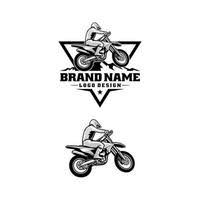 motorbike logo vector art icons and