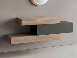 Wall Mounted Wooden Console Table With
