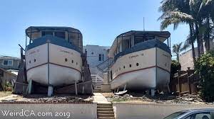 boat houses weird california