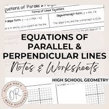 Parallel And Perpendicular Lines