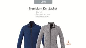 Elevate Mens Tremblant Knit Jacket Embroidery Personalization Available