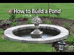 Build An In Ground Or Below Ground Pond