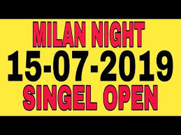 Milan Night Date 15 07 2019 Single Jodi Trick Matka Trick