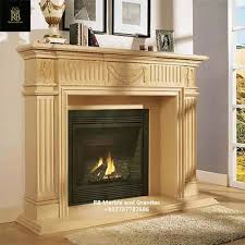 Cream White Sandstone Fireplace At Rs