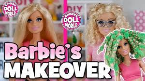 how to curl barbie doll hair with