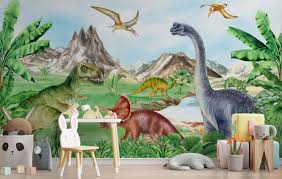 Kids Prehistoric Dinosaur Wallpaper