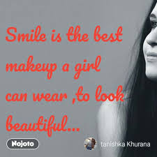 smile is the best makeup a can