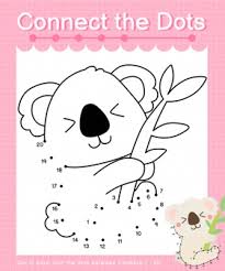Great for tk, preschool, and kindergarten. Premium Vector Connect The Dots Koala Dot To Dot Games For Children Counting Number 1 20