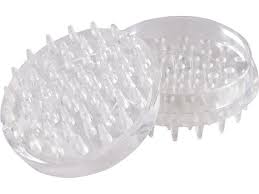 spiked furniture cup clear plastic