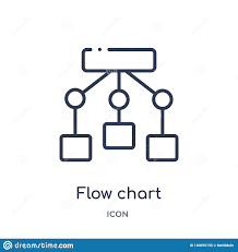 Linear Flow Chart Icon From Business And Analytics Outline