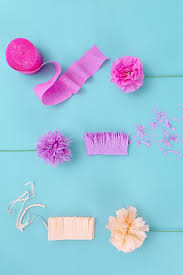 Diy Paper Flowers With Party Streamers