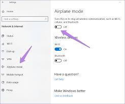 turn off airplane mode in dell laptop