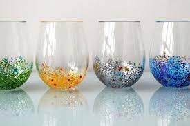 Designs Diy Wine Glasses Painted