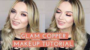 easy glam copper makeup tutorial
