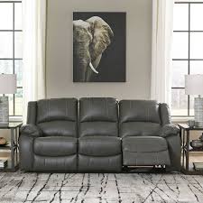 ashley calderwell gray power reclining sofa