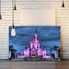 Disney Princess Castle Girl Canvas Wall