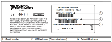 The number is shown in the receipt. Installing Gpib Enet 100 Controllers National Instruments